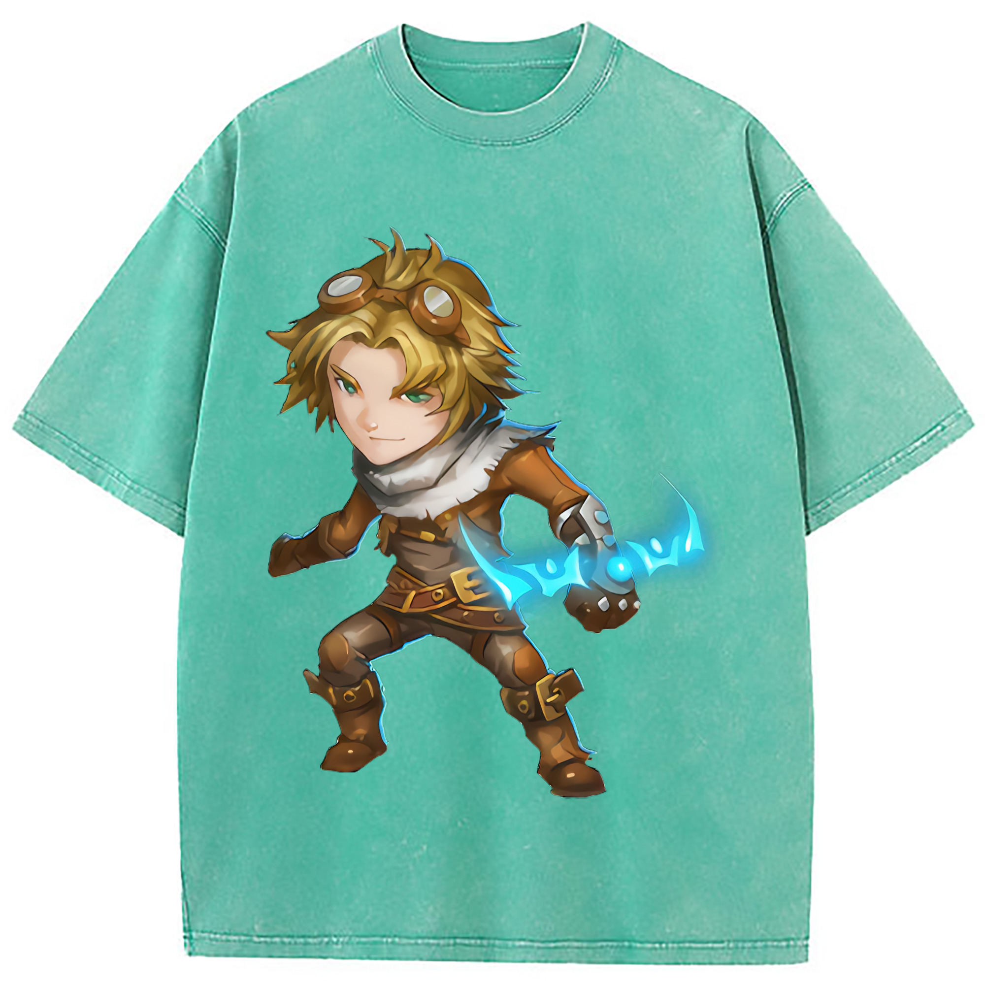 （画像用） リーグ・オブ・レジェンド League of Legends LOL 綿100% ヴィンテージ風 半袖Tシャツ（フロントプリント）